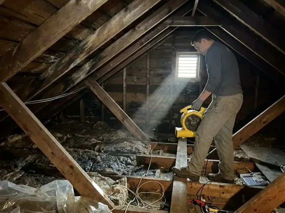 attic-water-damage-drying-proc-007 — frequently asked questions, Emergency Water Extraction & 24/7 Flood Response in Francon…